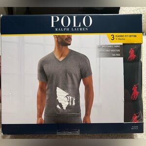 Polo by Ralph Lauren Men's Classic Cotton V-Necks